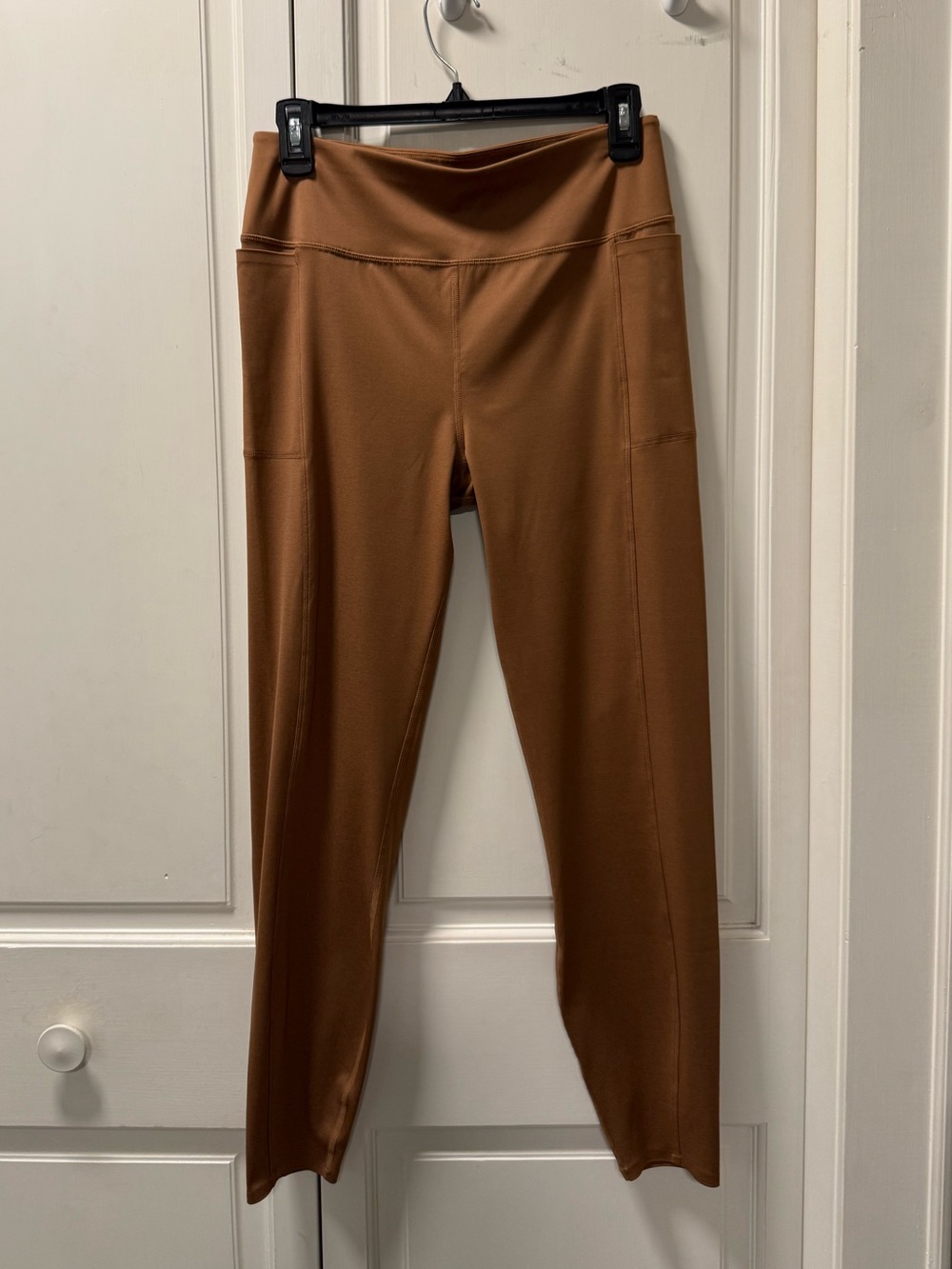 TravisMathew Moveknit Bonded Pocket Leggings Brown Size L - Picture 1 of 7